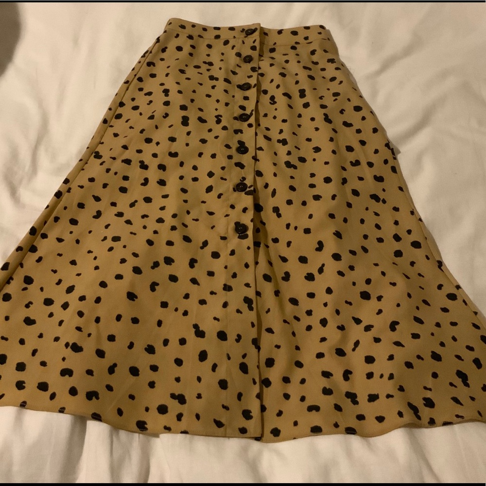 Oak and Fort Leopard print skirt